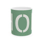 Green 'HOE' Ceramic Coffee Mug (11oz, 15oz) – Funny Gardeners Gift